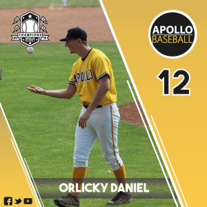 Apollo Baseball - Orlicky Daniel, #12